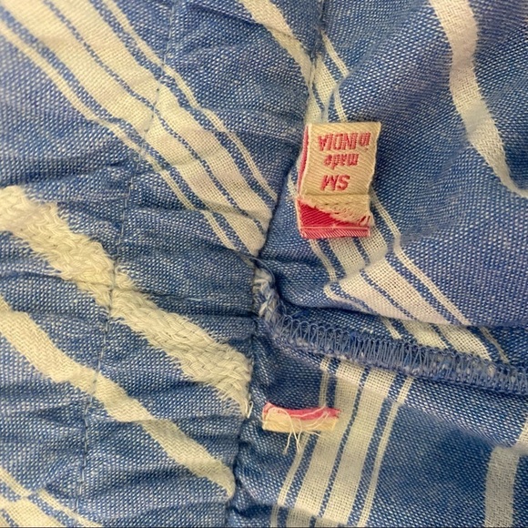 Fresh produce blue and white asymmetrical skirt - Picture 3 of 4